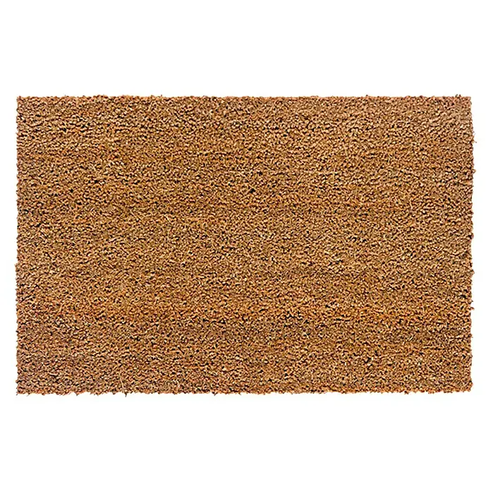 Astra Fußmatte - 40 x 60 cm, Natur, Material Nutzschicht: 100 % Kokos, Höhe: 24 mm - Eine rechteckige, braune Kokosmatte für den Eingangsbereich. Ideal, um Schmutz und Feuchtigkeit vor der Haustür abzufangen.