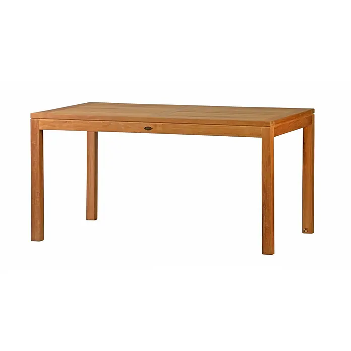 Teak Gartentisch 120 x 90 cm Massivholz modern edel und wetterfest - 