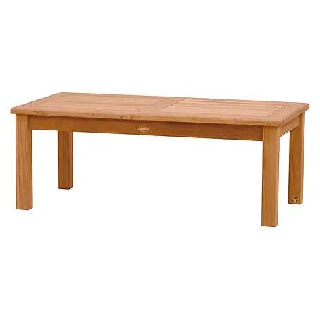 Teak Loungetisch Massivholz 120 x 60 cm wetterfest pflegeleicht und edel