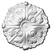 Decosa Rosette Daphne (22 cm, Polystyrol-Hartschaum, Weiß)