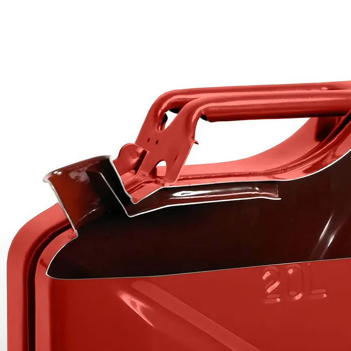 Oxid7 by BW Kraftstoffkanister 20 l, Benzinkanister, Rot, 2 Stk. -  - Roter Metall-Benzinkanister, 20L Fassungsvermögen.