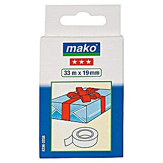 Mako Klebefilm (33 m x 19 mm, Glasklar)