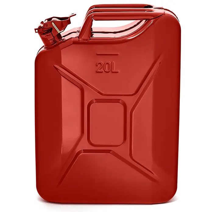 Oxid7 by BW Kraftstoffkanister 20 l, Benzinkanister, Rot, 2 Stk. -  - Roter Metall-20L-Benzinkanister.