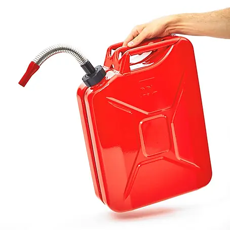 BW Kraftstoffkanister 20 l, alte Ausf. + Ausgießer, Olivgrün
