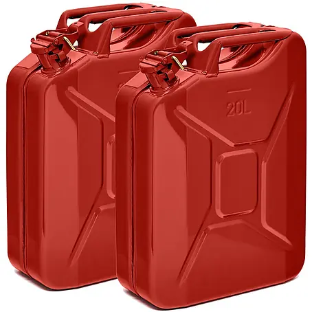 Oxid7 by BW Kraftstoffkanister 20 l, Benzinkanister, Rot, 2 Stk.