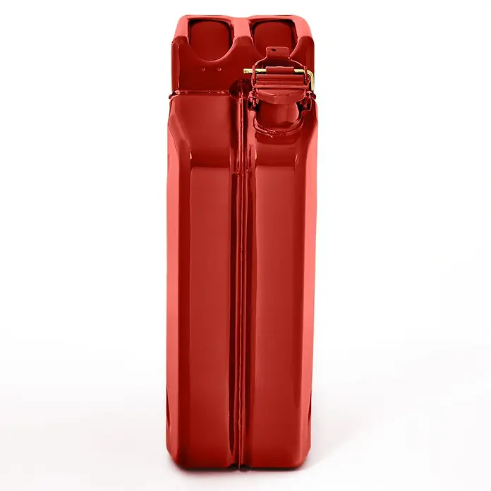 Oxid7 by BW Kraftstoffkanister 20 l, Benzinkanister, Rot, 2 Stk. -  - Aufrechter glänzender roter Metall-Benzinkanister mit sichtbarem Verschluss und Griff.