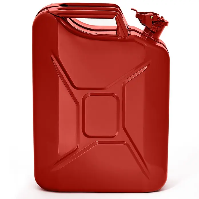 Oxid7 by BW Kraftstoffkanister 20 l, Benzinkanister, Rot, 2 Stk. -  - Roter Metall-Benzinkanister zur Kraftstofflagerung oder zum Transport.