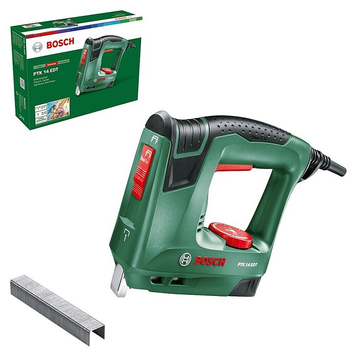 Bosch Elektrotacker PTK 14 EDT (Klammertiefe: 6 - 14 mm, 30 Impulse/min)