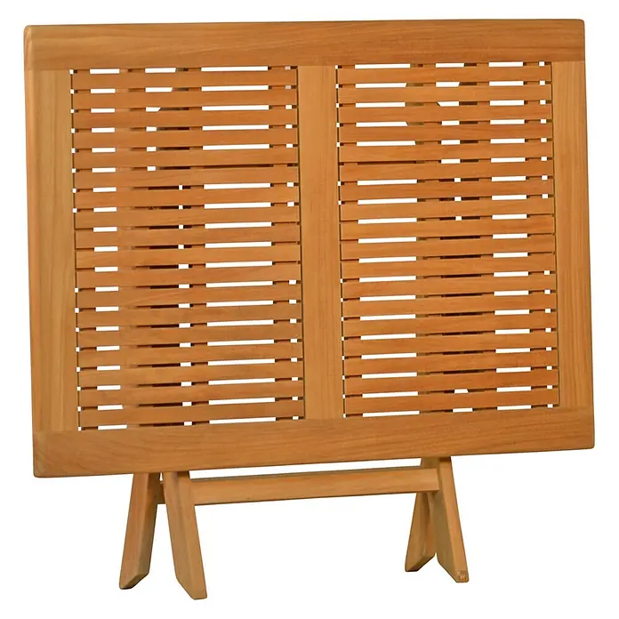 Teak Klapptisch 100 x 70 cm wetterfest edel perfekte Verarbeitung - 