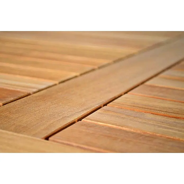 Teak Klapptisch 120 x 80 cm wetterfest edel für Balkon Terrasse Garten - 