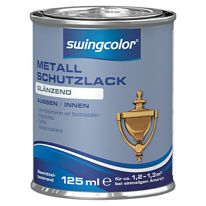 swingcolor Metall-Schutzlack (Farblos, 125 ml, Glänzend, Innen, Lösemittelbasiert)