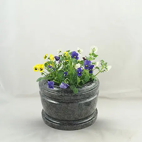 Grabschale Exclusiv, ØxH: 24x15 cm, Granit, Orion, Blaugrau