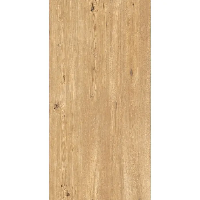 Feinsteinzeug in beiger Holzoptik 60x120, 20 mm, rutschhemmend -  - Helle braune Holztextur mit natürlicher Maserung und sichtbaren Ästen.