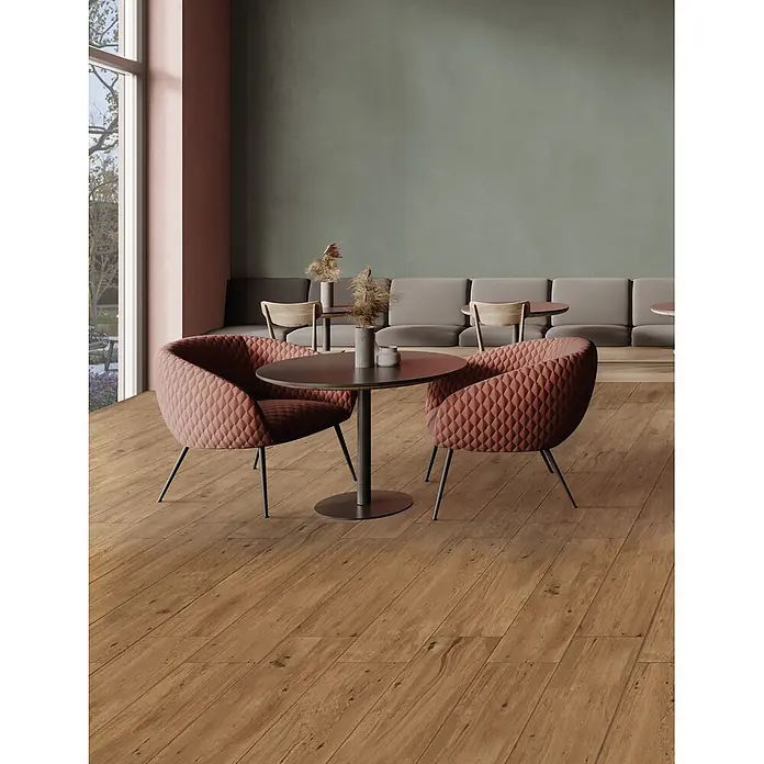 Feinsteinzeug in matter roher Nussbaumholzoptik 30x120 - Ital. Fliesen - 