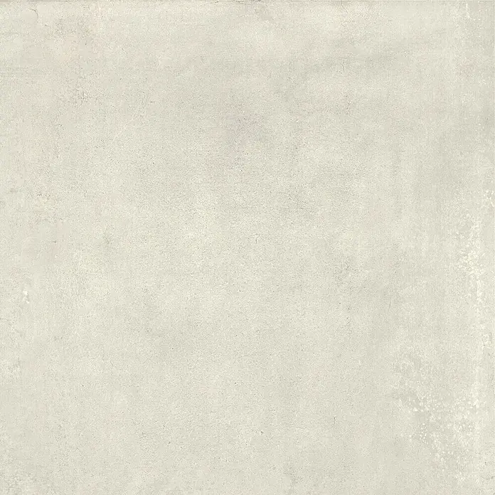 Feinsteinzeug in zeitgenössischer weißer Betonoptik 60x60 - Ital. Fliesen - 