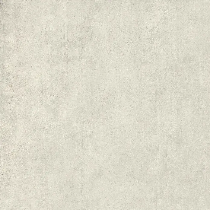 Feinsteinzeug in zeitgenössischer weißer Betonoptik 60x60 - Ital. Fliesen - 