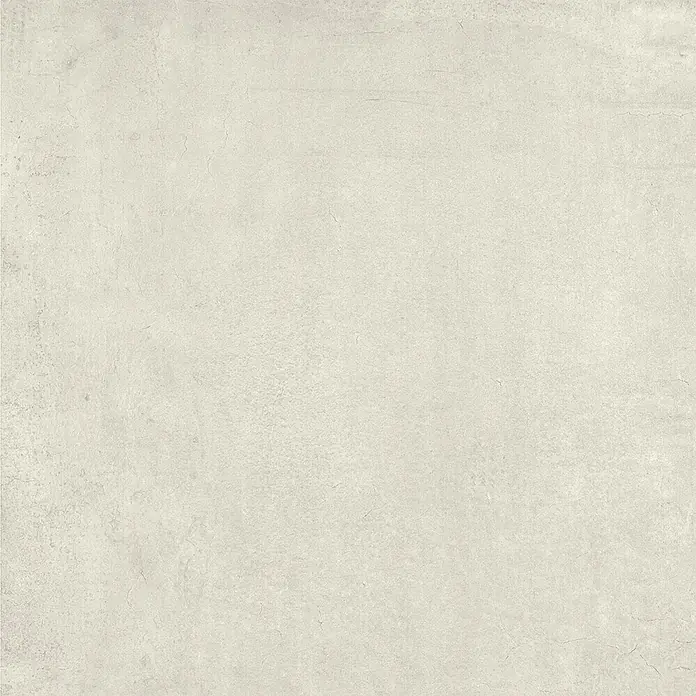 Feinsteinzeug in zeitgenössischer weißer Betonoptik 60x60 - Ital. Fliesen - 
