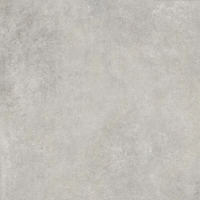 Feinsteinzeug in moderner hellgrauer Betonoptik 80x80 - Ital. Fliesen -  - Hellgraue Betonoptik-Oberfläche mit subtiler Textur.
