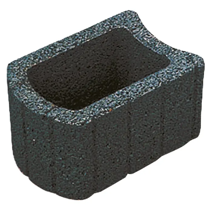 Christoph Pflanzstein Multistein - Anthrazit, 33 x 24 x 20 cm, Beton - Pflanzstein aus porösem, dunklem Material. Perfekt für Garten- oder Landschaftsbauprojekte und für individuelle Gestaltung.