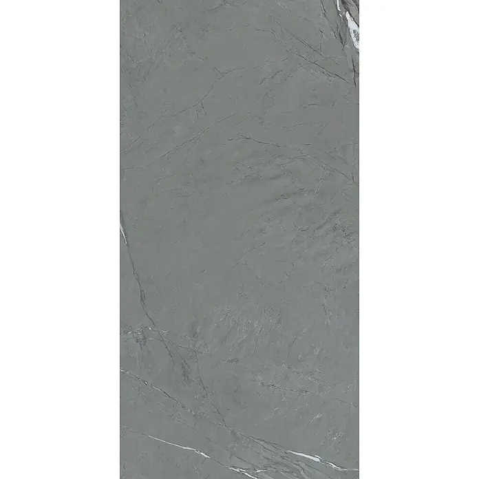 Feinsteinzeug in Sandstein matter anthrazit Steinoptik 60x120 -  - Matte grau marmorierte Fliese mit zarten Naturadern.