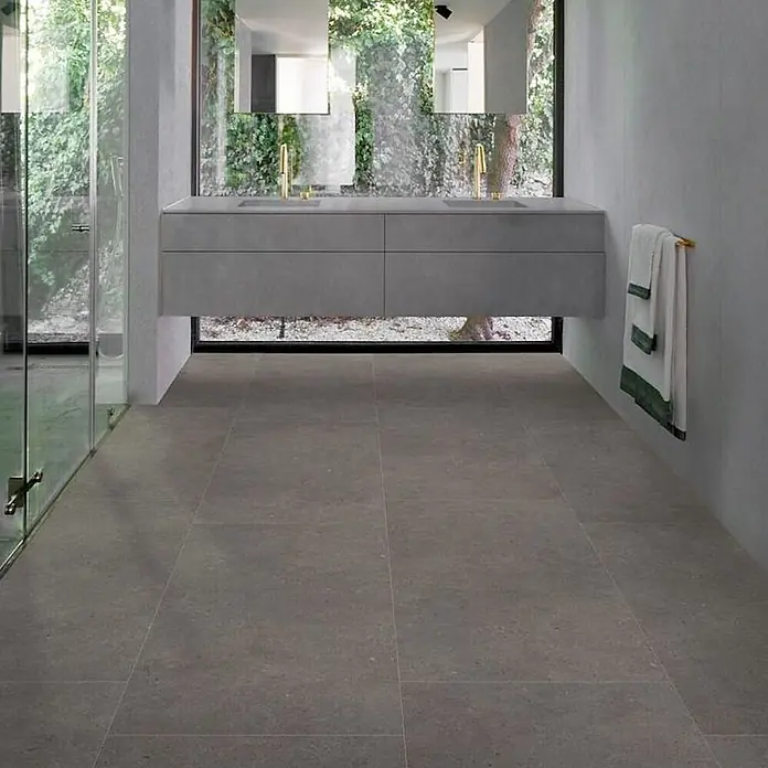 Design-Feinsteinzeug anthrazitfarbener matter 120x120 - Ital. Fliesen - 