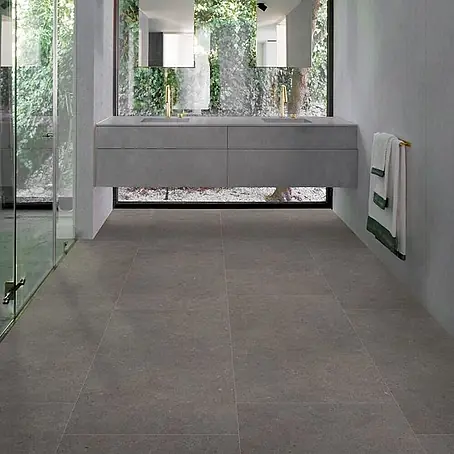 Design-Feinsteinzeug anthrazitfarbener matter 120x120 - Ital. Fliesen