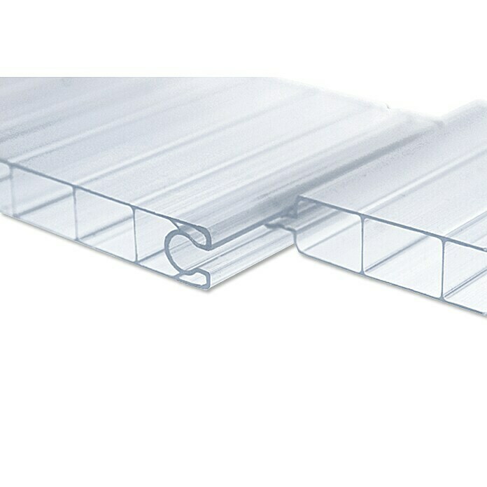 Polikarbonatna ploča (250 cm x 20 cm x 16 mm, PVC, Prozirno)