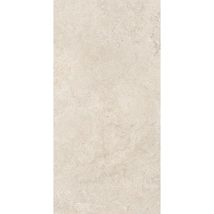 Feinsteinzeug Wandfliese in elfenbein Steinoptik 60x120, Ret -  - Helle beige Natursteinoptikfliese mit strukturierter Oberfläche für Boden und Wand.