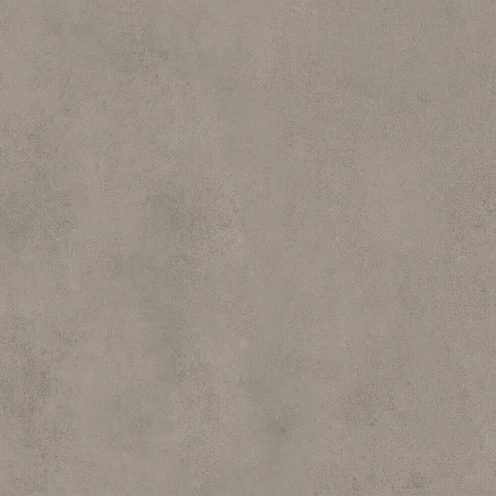 Feinsteinzeug in spachtelartiger dunkelgrauer Harzoptik 80x80 -  - Mattgrau-braune Oberfläche mit subtiler, grober Beton- oder Steintextur.