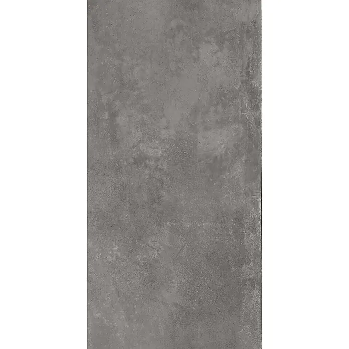 Feinsteinzeug in gewachster anthrazitfarbener Betonoptik 60x120 -  - Dunkelgraue Betonoptik-Textur für Industrieböden oder -wände.