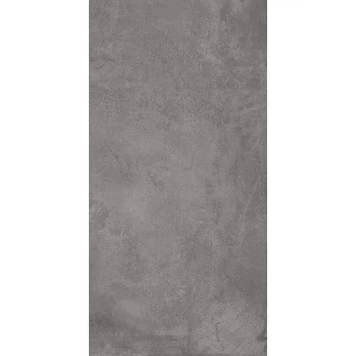 Feinsteinzeug in gewachster anthrazitfarbener Betonoptik 60x120 -  - Dunkelgraue Zementoptik-Oberfläche mit subtilen Texturvariationen.