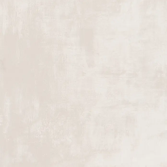 Feinsteinzeug in gebürsteter perlgrauer Betonoptik 60x60 - Ital. Fliesen -  - Helle beige, texturierte Oberfläche mit dezentem Used-Look oder verwittertem Betoneffekt.