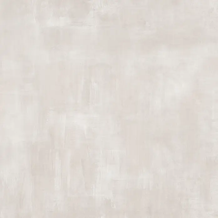 Feinsteinzeug in gebürsteter perlgrauer Betonoptik 60x60 - Ital. Fliesen -  - Helle, cremefarbene Texturfläche, die Beton oder Putz mit feinen Unebenheiten ähnelt.