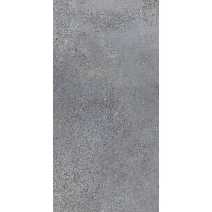 Feinsteinzeug in metallischer dunkelgrauer Betonoptik 60x120 -  - Strukturierte graue Betonoberfläche mit subtilen Farbvariationen.
