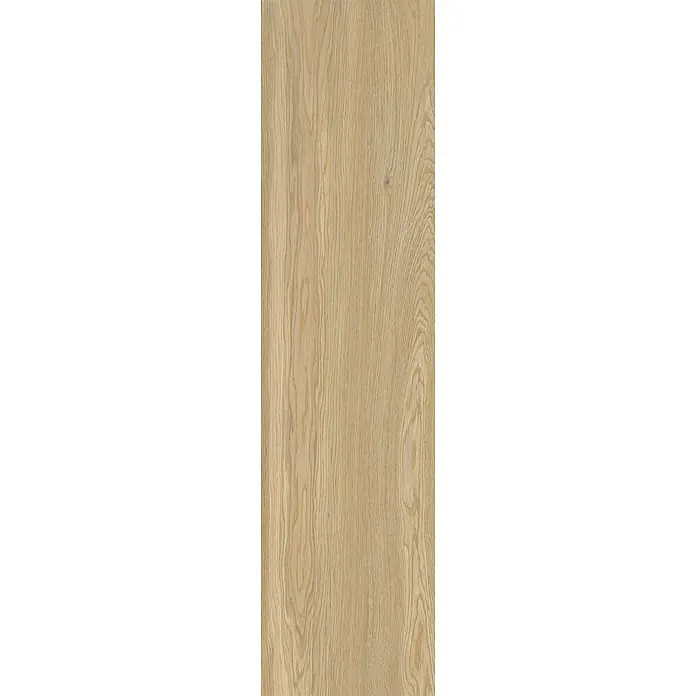 Feinsteinzeug in hellmatter brauner Holzoptik 30x120, Ret - Ital. Fliesen -  - Helle Holzmaserung mit deutlicher Struktur, ideal für Bodenbeläge oder Möbeloberflächen.