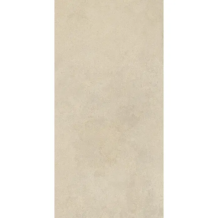 Feinsteinzeug in strukturierter hellbeiger Betonoptik 60x120 -  - Helle beige Texturoberfläche, die an Sand oder Beton erinnert.