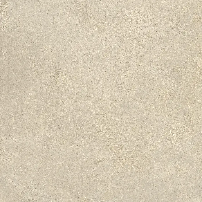 Feinsteinzeug in strukturierter hellbeiger Betonoptik 60x120 -  - Hellbeige Betonoptik-Fliese mit matter, sandiger Textur.