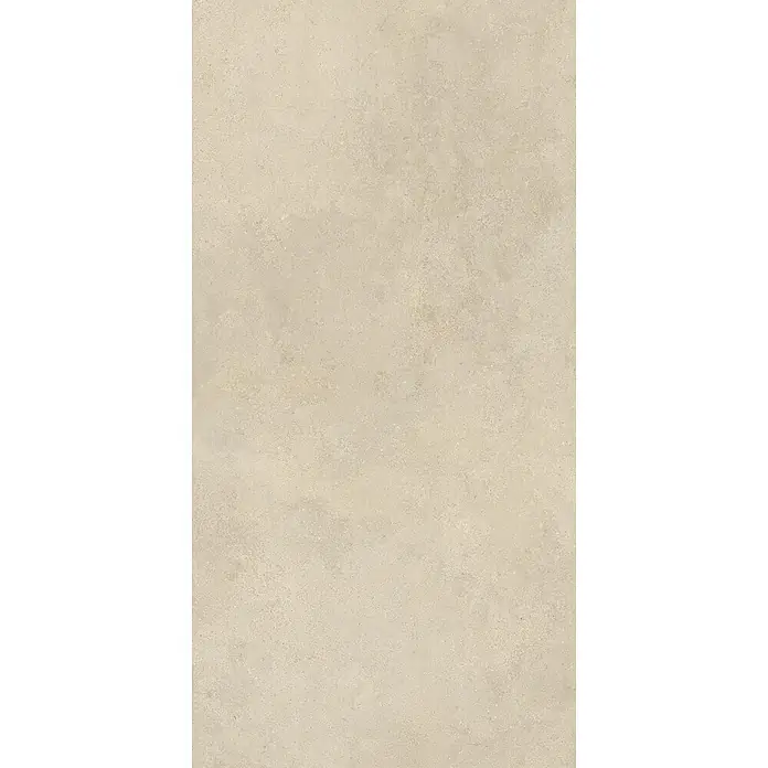 Feinsteinzeug in strukturierter hellbeiger Betonoptik 60x120 -  - Helle beige, matte Oberfläche in Stein- oder Betonoptik mit feinen Texturvariationen.
