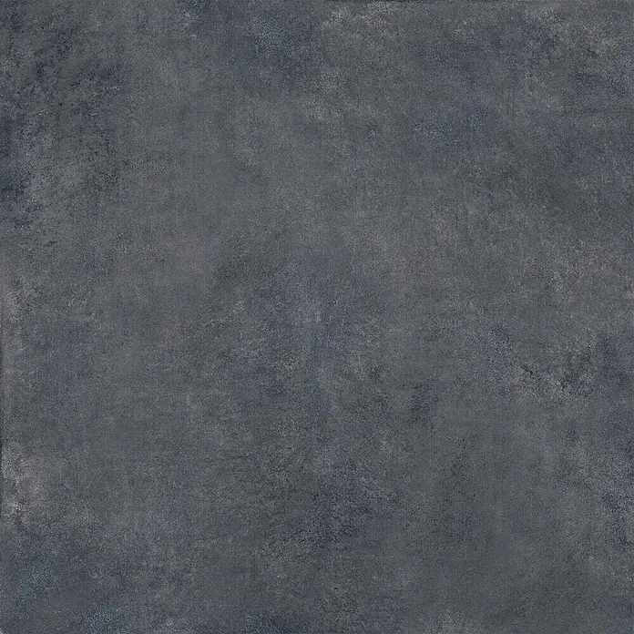 Feinsteinzeug in moderner schwarzer Betonoptik 80x80 - Italienische Fliesen -  - Dunkelgraue, strukturierte Fliese in Betonoptik mit subtilen Farbnuancen für Boden- oder Wandflächen.