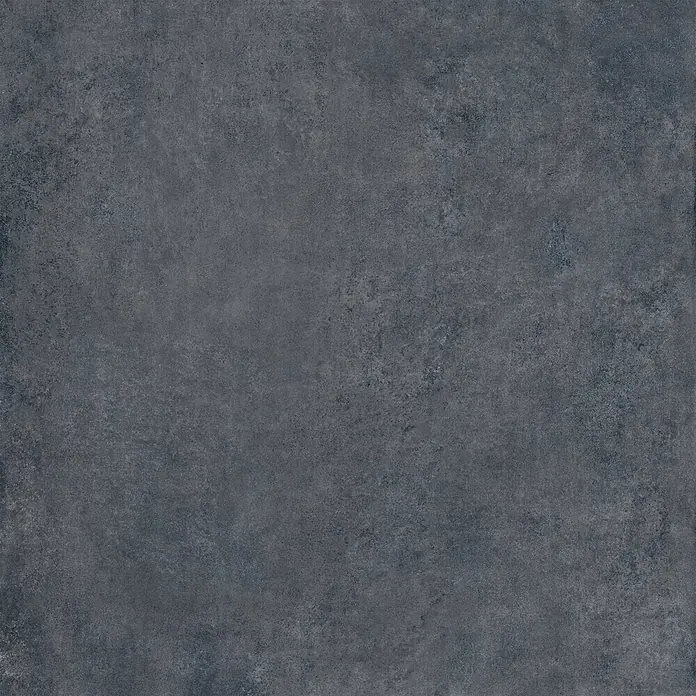 Feinsteinzeug in moderner schwarzer Betonoptik 80x80 - Italienische Fliesen -  - Dunkelgraue Fliese in Betonoptik mit matter Oberfläche und feiner Textur.