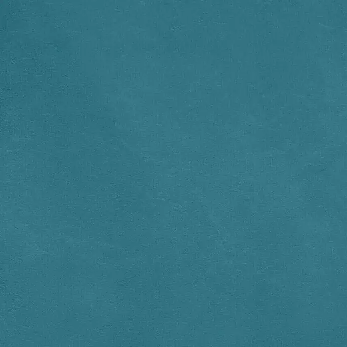 Feinsteinzeug in farbiger blauer Betonoptik 60x60 - Italienische Fliesen -  - Einfarbiger, türkiser Stoff mit feiner, weicher Textur.