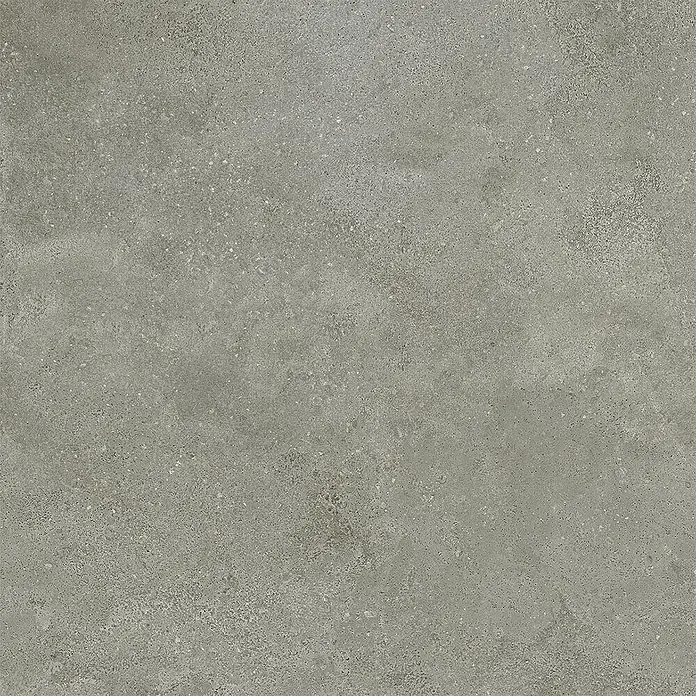 Feinsteinzeug in strukturierter mittelgrauer Betonoptik 80x80 -  - Graue gesprenkelte Betonoptik-Textur, ideal für moderne Boden- oder Wandflächen.