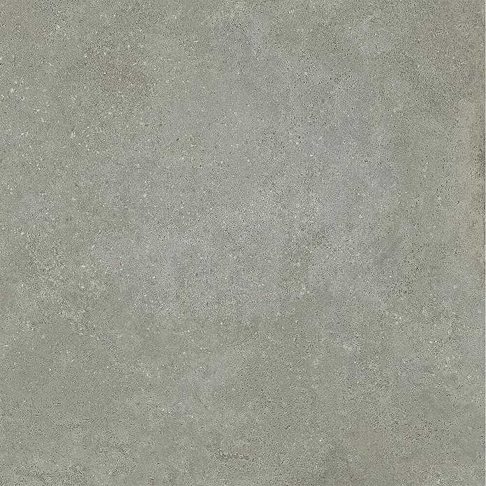 Feinsteinzeug in strukturierter mittelgrauer Betonoptik 80x80 -  - Strukturierte graue Betonoptik-Oberfläche mit feiner Körnung.
