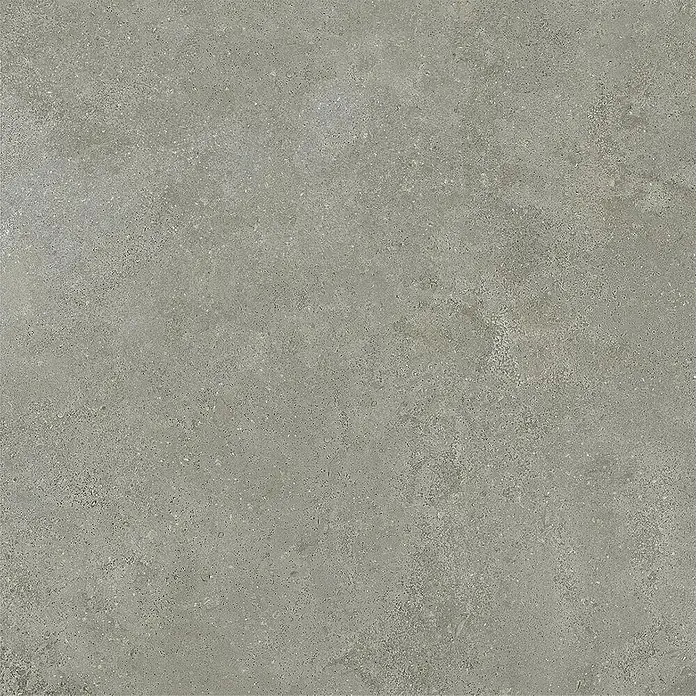 Feinsteinzeug in strukturierter mittelgrauer Betonoptik 80x80 -  - Strukturierte graue Fliese in Betonoptik mit feinen Sprenkeln und Nuancen, ideal für Boden- oder Wandflächen.