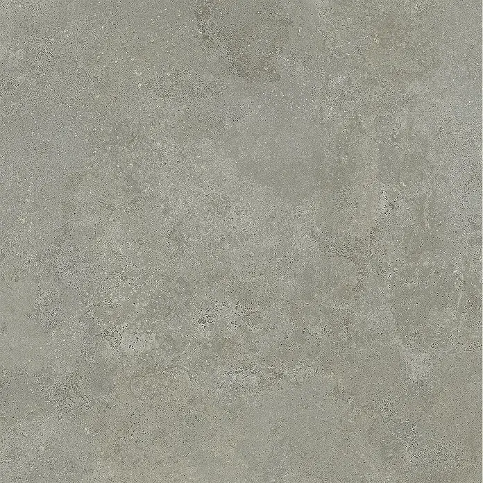 Feinsteinzeug in strukturierter mittelgrauer Betonoptik 80x80 -  - Graue, texturierte Fliese in Betonoptik mit matter Oberfläche für Böden oder Wände.
