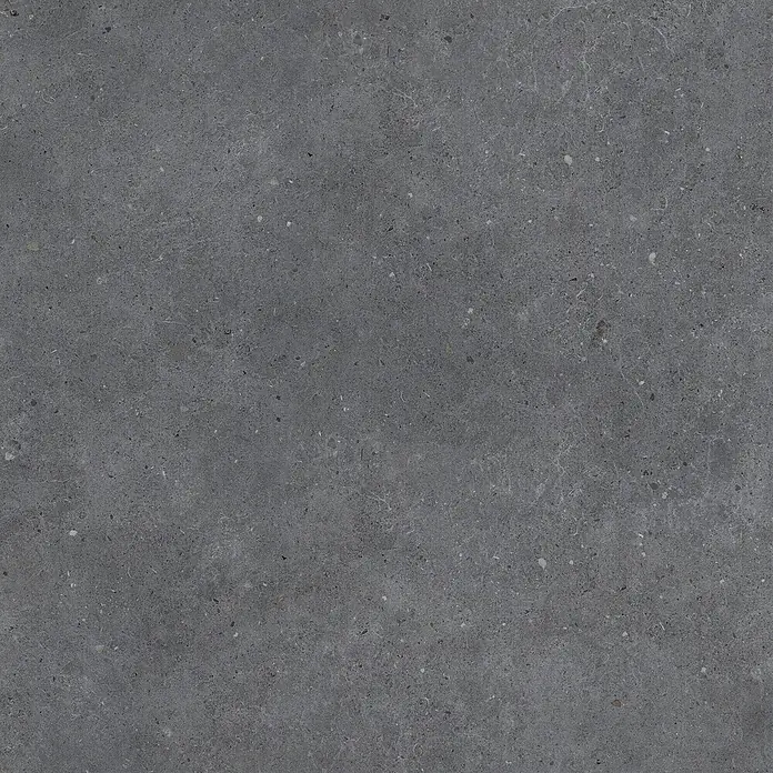 Design-Feinsteinzeug anthrazitfarbener matter 120x120 - Ital. Fliesen -  - Dunkelgraue gesprenkelte Beton-/Steinstruktur mit feinen Einschlüssen, natürliches und robustes Aussehen.