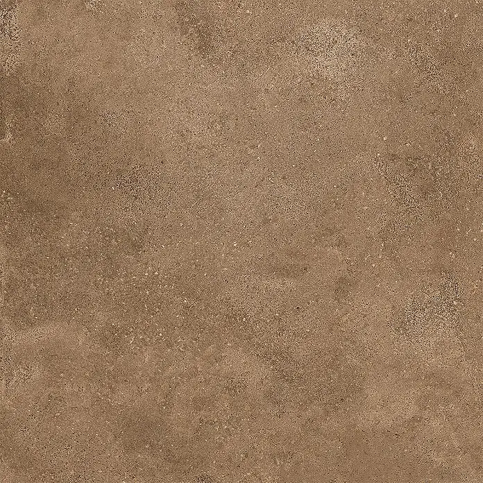 Feinsteinzeug-Bodenfliese strukturierter brauner Betonoptik 60x60 -  - Strukturierte braune Feinsteinzeugfliese mit rustikalem Finish.