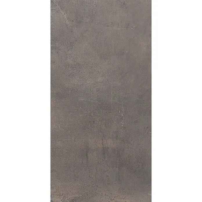 Feinsteinzeug in metallischer brauner Betonoptik 60x120 - Ital. Fliesen -  - Dunkelgraue, texturierte Beton- oder metallähnliche Oberfläche mit subtilen Variationen.