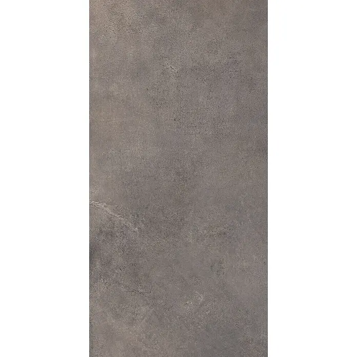 Feinsteinzeug in metallischer brauner Betonoptik 60x120 - Ital. Fliesen -  - Dunkelgraue, raue Beton- oder Steintextur mit subtilen Variationen.