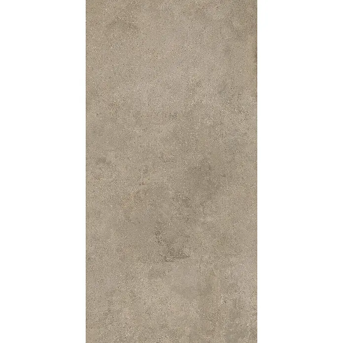 Feinsteinzeug in strukturierter hellgrauer Betonoptik 60x120 -  - Mattgraubraune Fliese in Betonoptik mit rauer, texturierter Oberfläche.